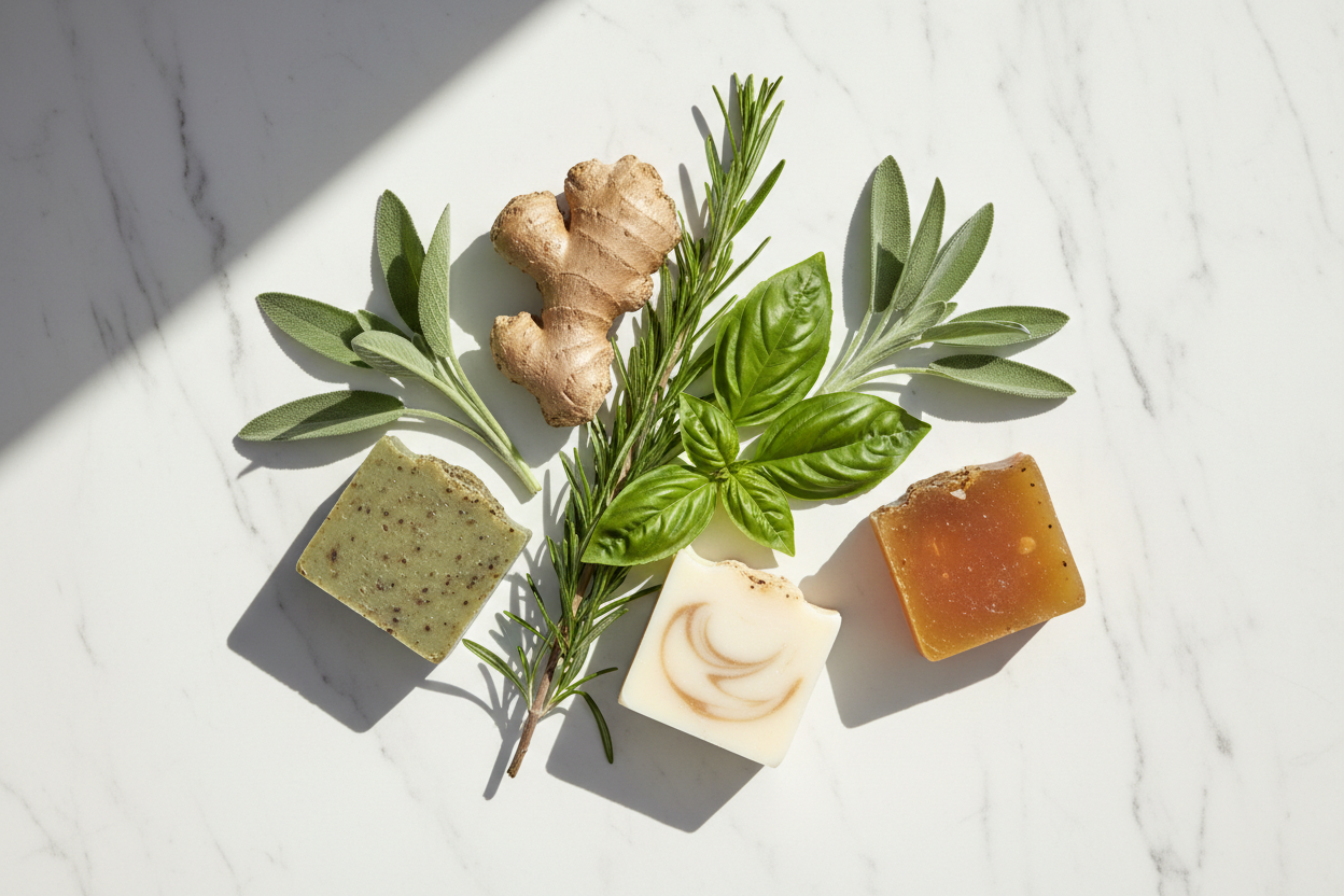 Herbal & Earthy Soaps